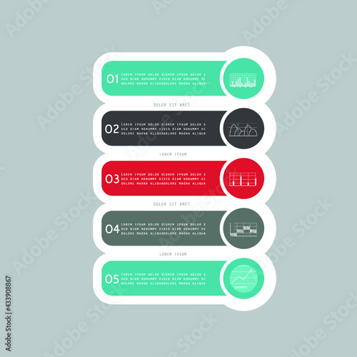 Infographics design vector. Modern infographic design templatet presentation