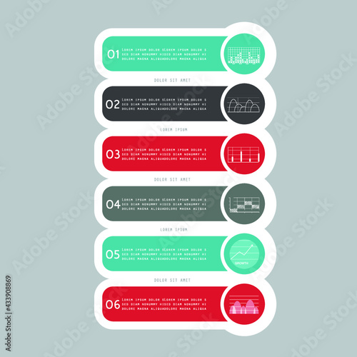 Infographics design vector. Modern infographic design templatet presentation