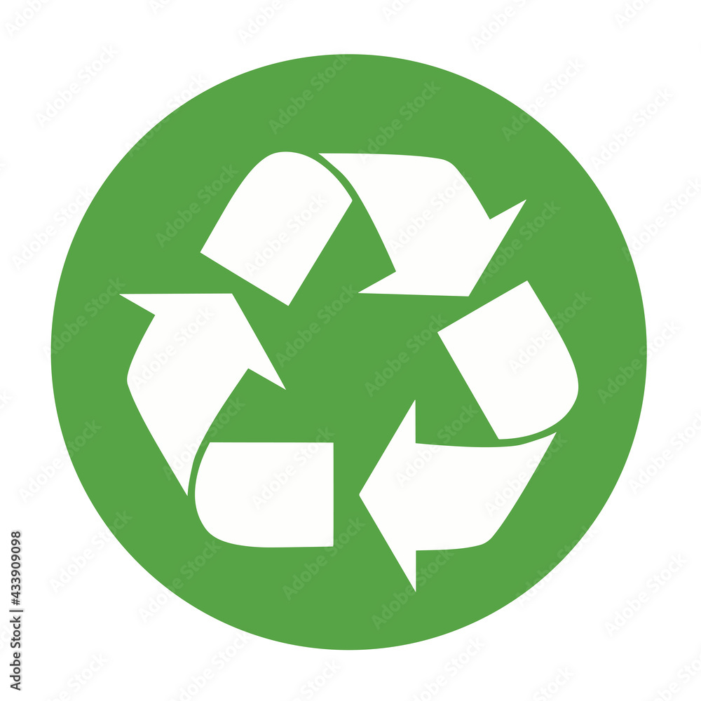 Recycle icon vector. Arrows recycle eco symbol vector illustration. Cycle recycled icon. Recycled materials symbol. Recycle icon vector. Arrows recycle eco symbol vector illustration. Cycle recycled icon. Recycled materials symbol.