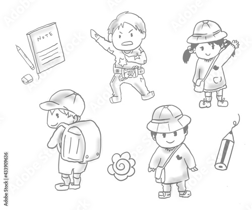 キッズ、スクール、スタディ