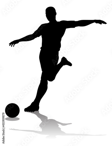 Soccer Football Player Silhouette
