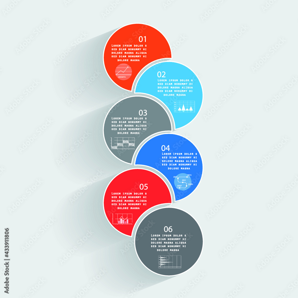 Template for infographic, parts, steps or processes Template for infographic, parts, steps or processes