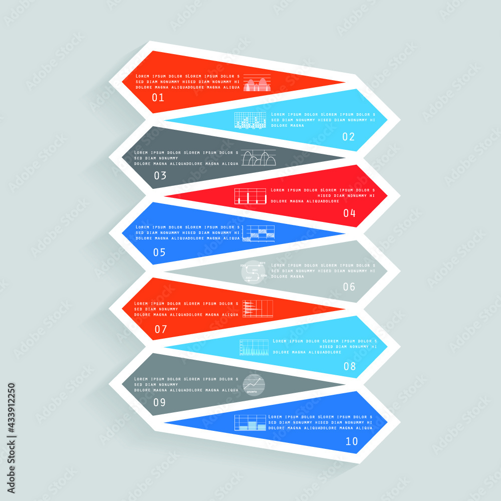 Template for infographic, parts, steps or processes Template for infographic, parts, steps or processes