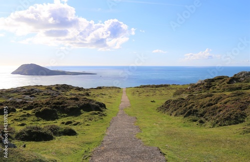 Bardsey Island in the Irish Sea off the southern tip of the Llyn Peninsula, Wales, UK. photo