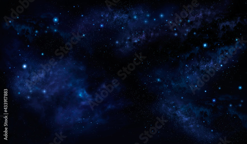 starry night sky deep outer space  galaxy background