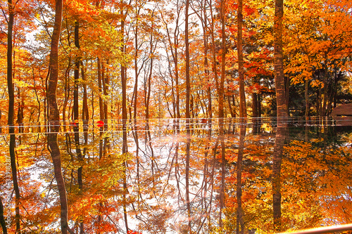 秋の空気神社（山形県朝日町）
