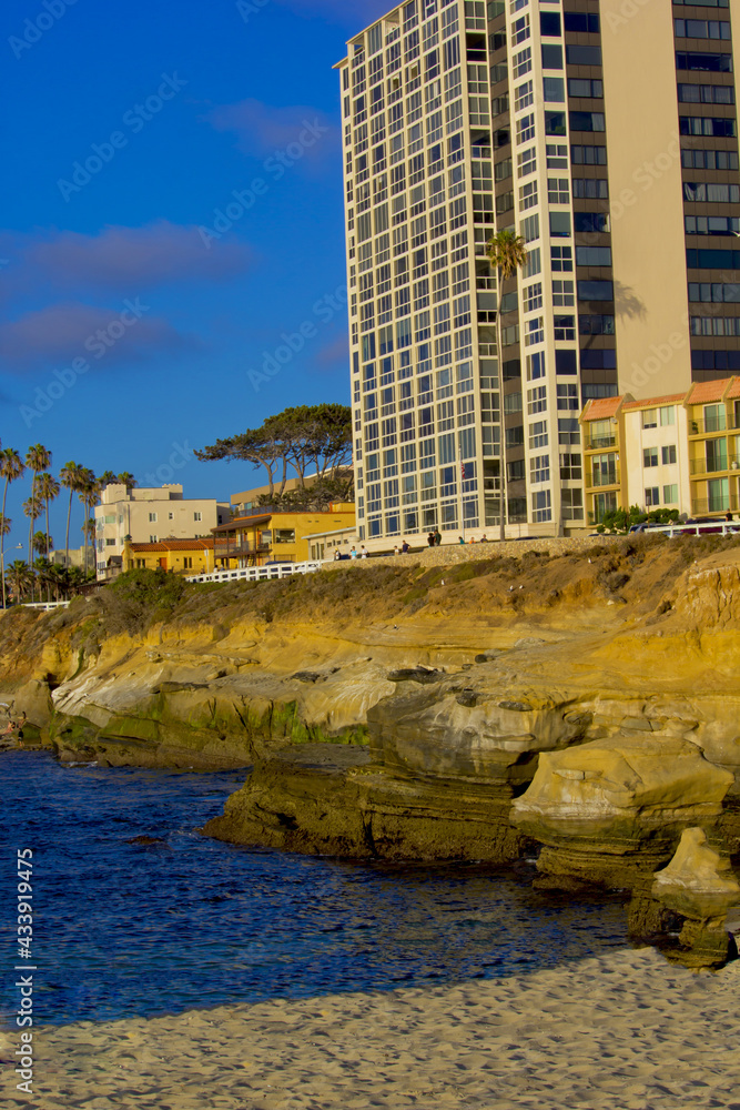 Fototapeta premium beautiful scene in la jolla cove, san diego in California