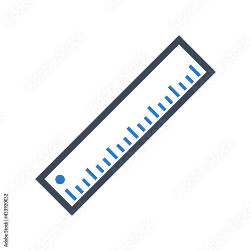 Ruler icon vector graphic illustration