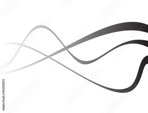 Wavy lines with white to black gradations