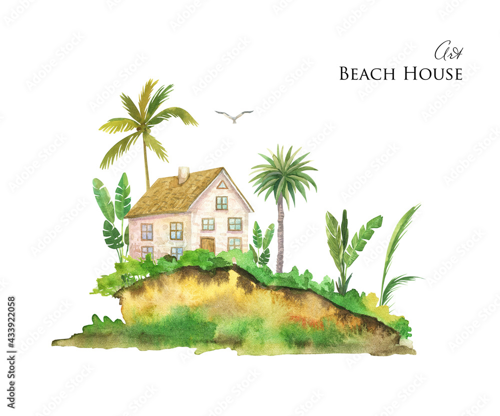 Manasquan Beach House Sketch Drawing by Melinda Saminski - Fine Art America