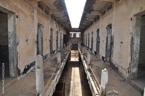 Abandoned prison in a former fort in Accra, Ghana.