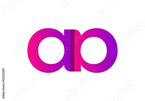 Initial monogram letter ab logo design templet. sign and symbol. Vector and Illustration.