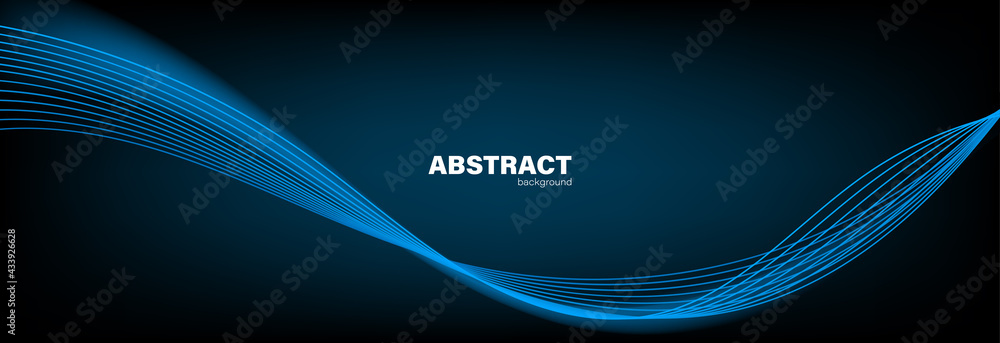 Abstract blue background and curve shape, background with copy space for design, vector. Abstract blue background and curve shape, background with copy space for design, vector.