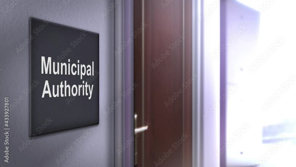 Office Entry Sign Series in a corporate modern hallway for business - Municipal Authority
Office Entry Sign Series in a corporate modern hallway for business - Municipal Authority