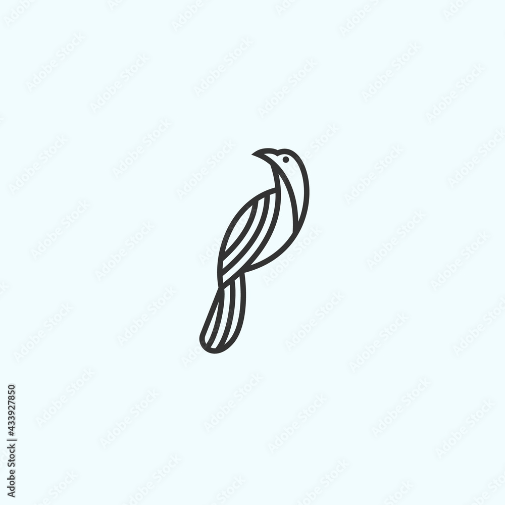 abstract bird logo. animal icons abstract bird logo. animal icons