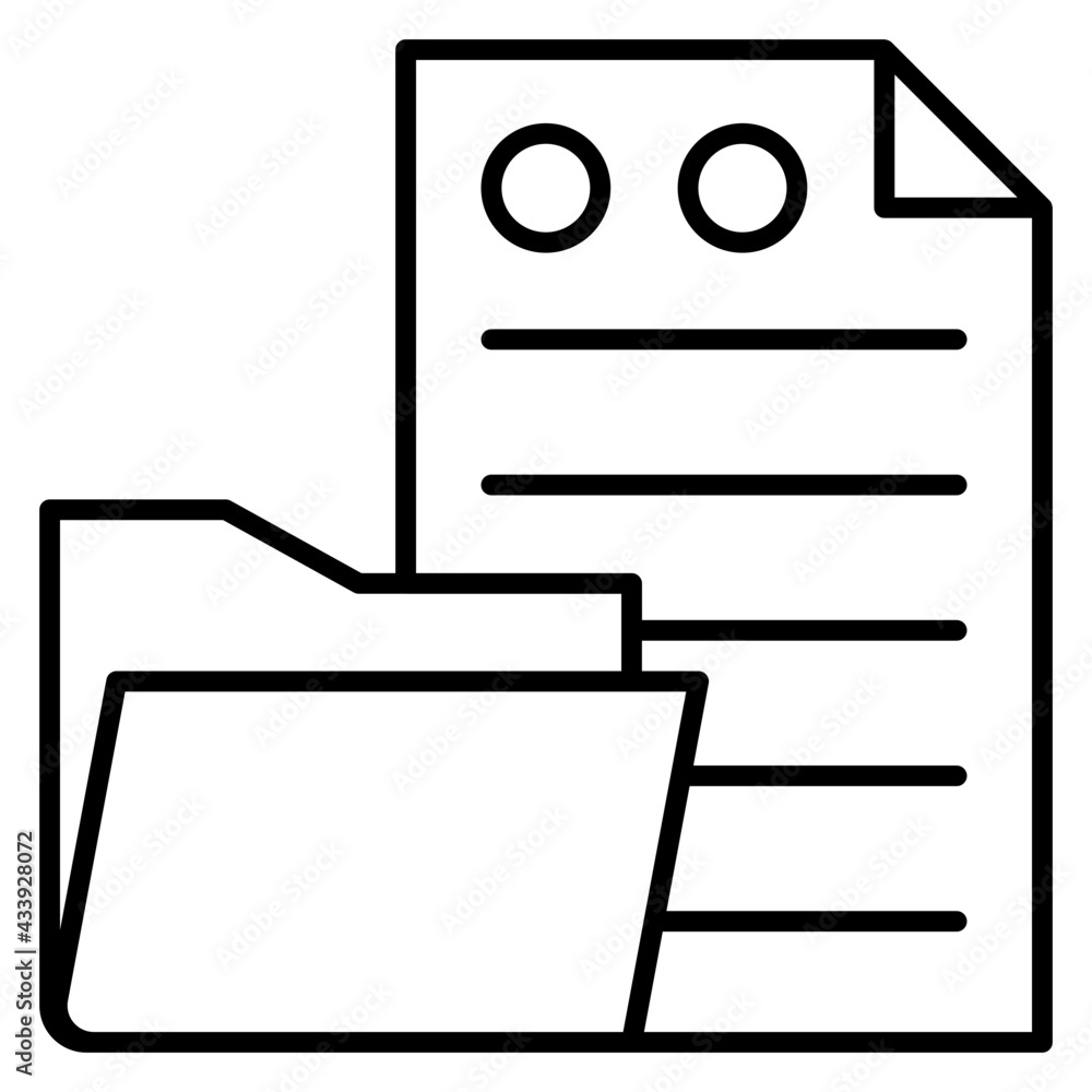 File with folder, concept of documents icon
File with folder, concept of documents icon