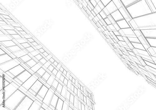 Abstract architectural wallpaper digital background