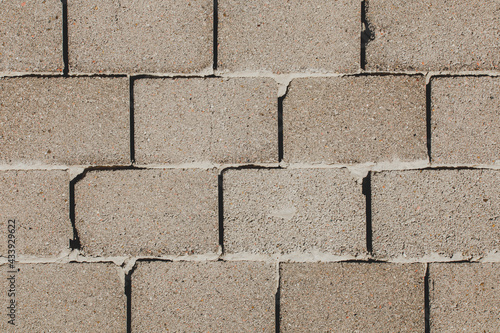 Obraz na płótnie Breeze block wallpaper w salonie