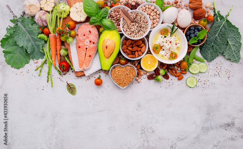 Obraz na plátně Ketogenic low carbs diet concept