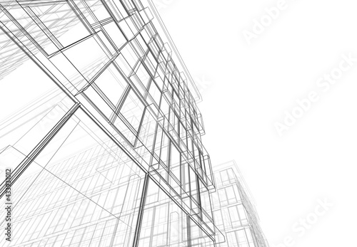 Abstract architectural wallpaper digital background