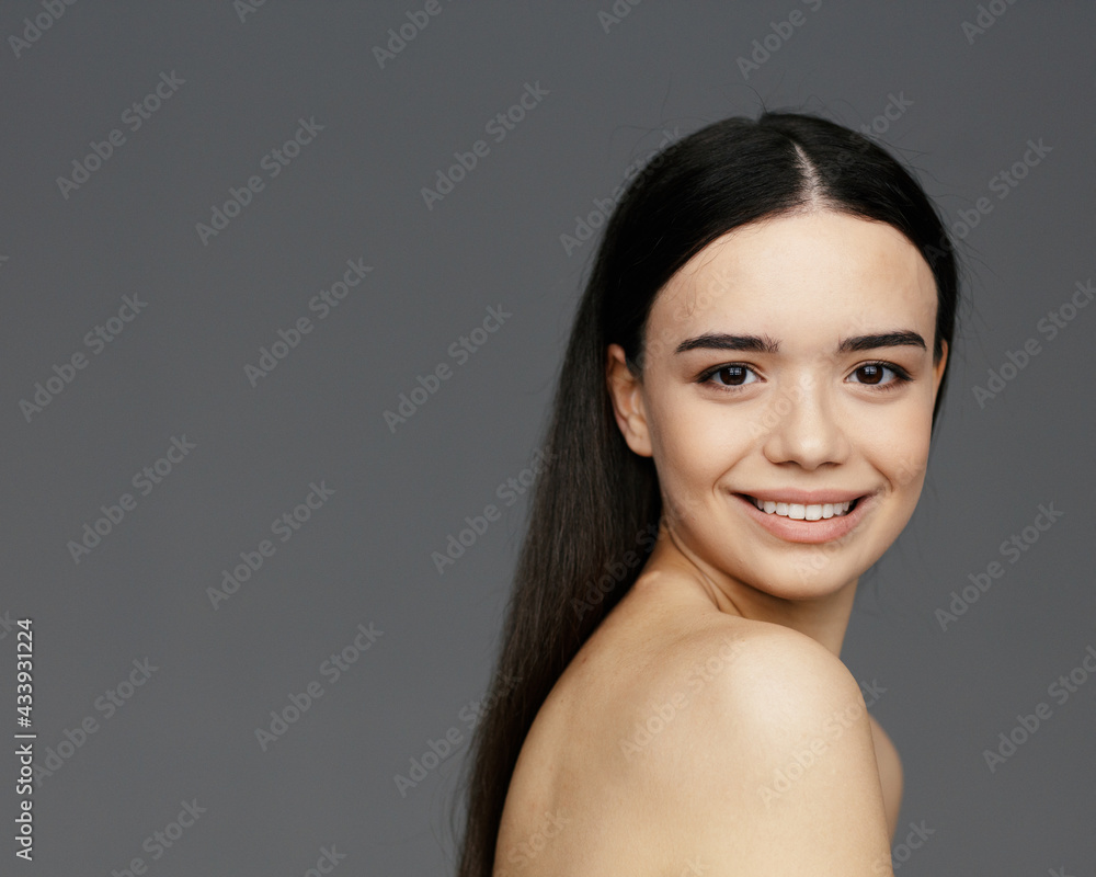 Young beautiful glamour woman face Young beautiful glamour woman face