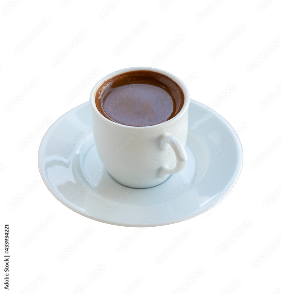 turkish coffee isolated on white background