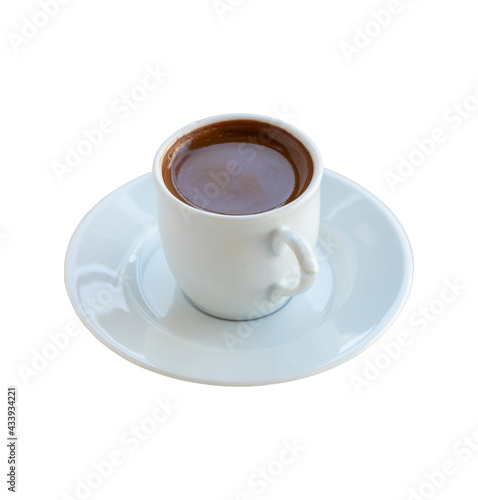 turkish coffee isolated on white background