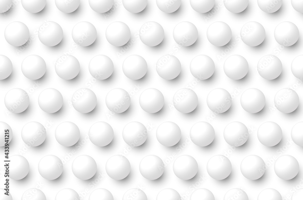 3D realistic white circle ball sphere seamless pattern background and texture 3D realistic white circle ball sphere seamless pattern background and texture