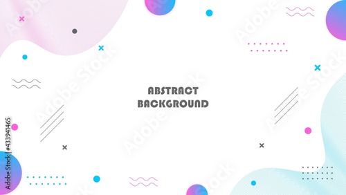 Abstract Colorful Geometric Memphis Design Background. Good For Banner, Poster Or Presentation.