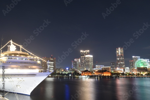 横浜のみなとみらい夜景