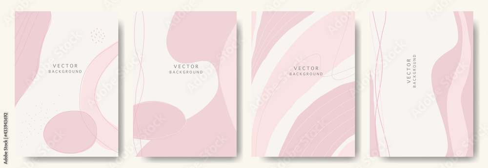 Fototapeta Modern abstract background.minimal trendy style with copy space for text-design templates good for postcards, poster, business card, flyer, brochure,magazine,social media and other.vector illustration