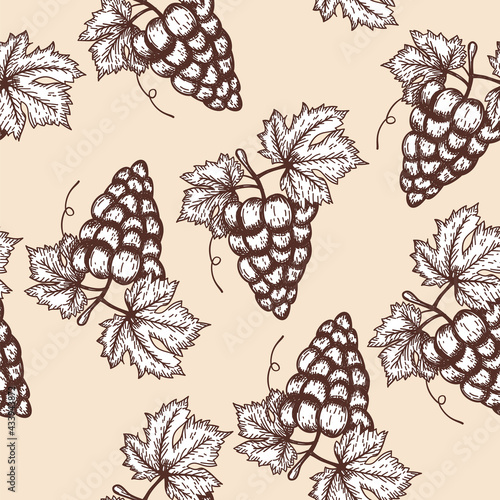 Seamles Pattern Of Grape