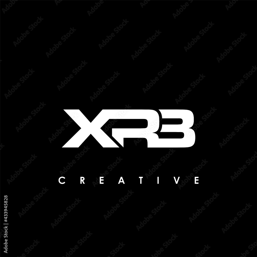 Fototapeta premium XRB Letter Initial Logo Design Template Vector Illustration