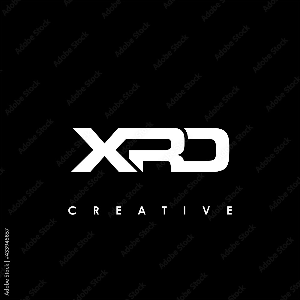 Fototapeta premium XRD Letter Initial Logo Design Template Vector Illustration