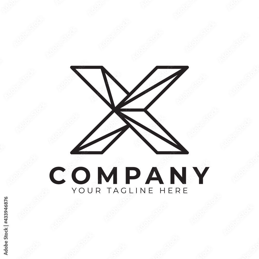 Initial Letter X line logo design. Geometric Line Style. Graphic alphabet symbol. Usable for Business and Branding Logos. Flat Vector Logo Design Ideas Template Element. Initial Letter X line logo design. Geometric Line Style. Graphic alphabet symbol. Usable for Business and Branding Logos. Flat Vector Logo Design Ideas Template Element.