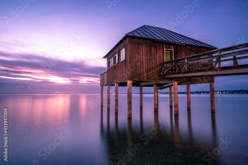 sunset on the pier