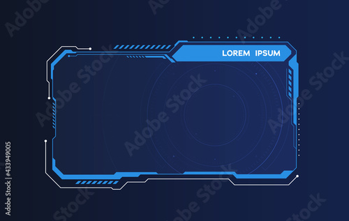 abstract hud ui gui future futuristic screen system virtual design. vector illustration eps10