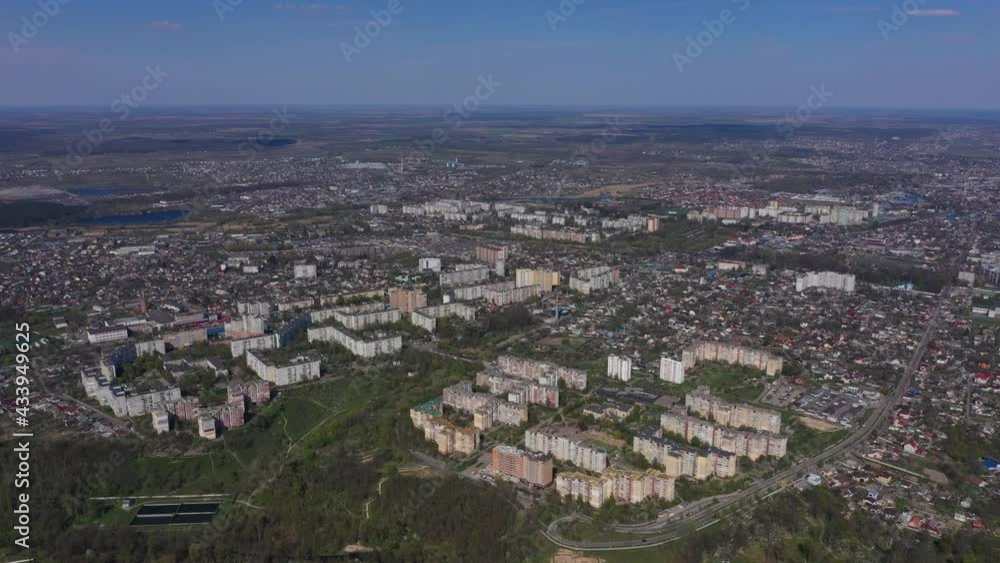 Aerial View Streets of the City of Zhytomyr Aerial View Streets of the City of Zhytomyr