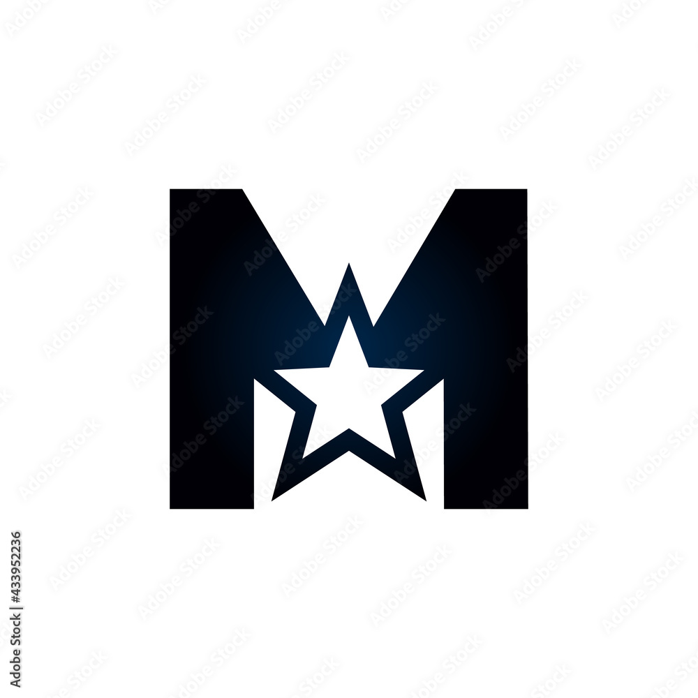 Letter M star logo. Usable for Winner, Award and Premium Logos. Letter M star logo. Usable for Winner, Award and Premium Logos.