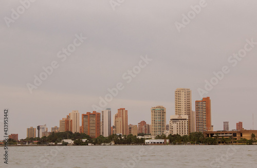 Vista de la ciudad de Maracaibo en el occidente de Venezuela desde el Lago de Maracaibo photo