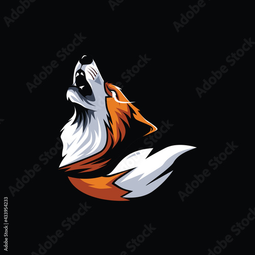 Illustration Angry Fox Vector Design