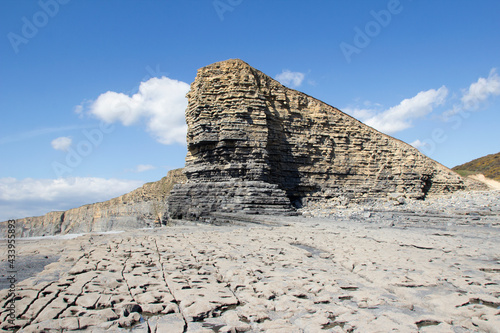 Nash Point is a headland and beach in the Monknash Coast of the Vale of Glamorgan in south Wales, about a mile from Marcross. photo