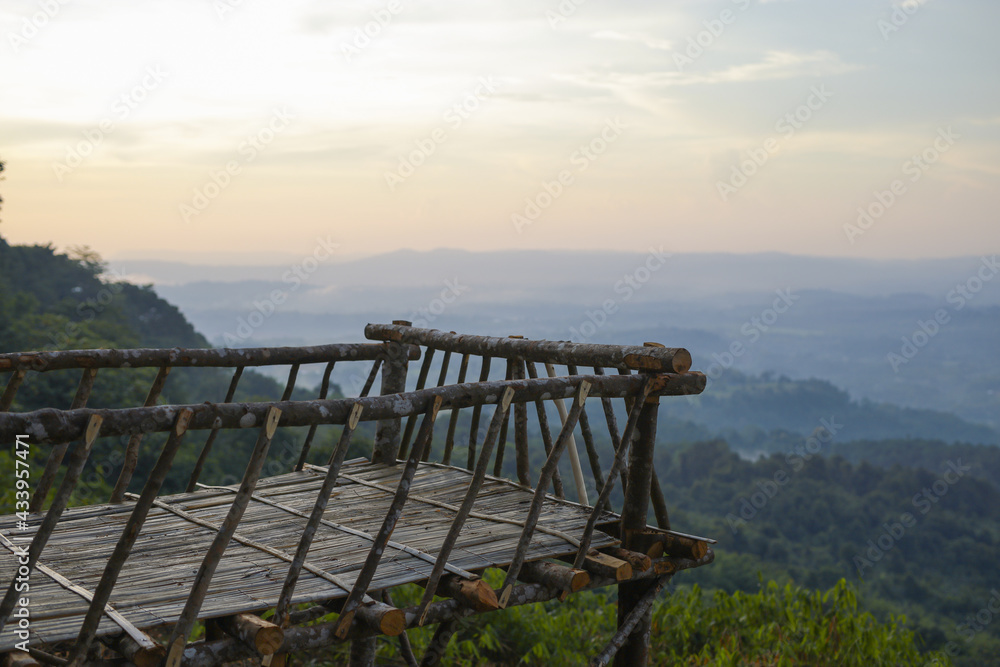 Sunset view point On Khao Kho, Thailand