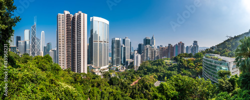 Mid-Levels Central Panoramic View in Hong Kong Island photo