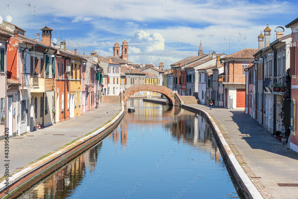 Comacchio, Italy - often compared to Venice for the canals and the architecture, Comacchio displays one of the most characteristic old towns in Emilia Romagna
Comacchio, Italy - often compared to Venice for the canals and the architecture, Comacchio displays one of the most characteristic old towns in Emilia Romagna