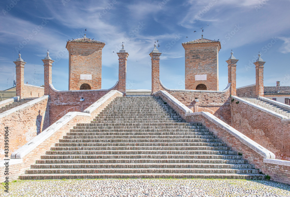 Comacchio, Italy often compared to Venice for the canals and the