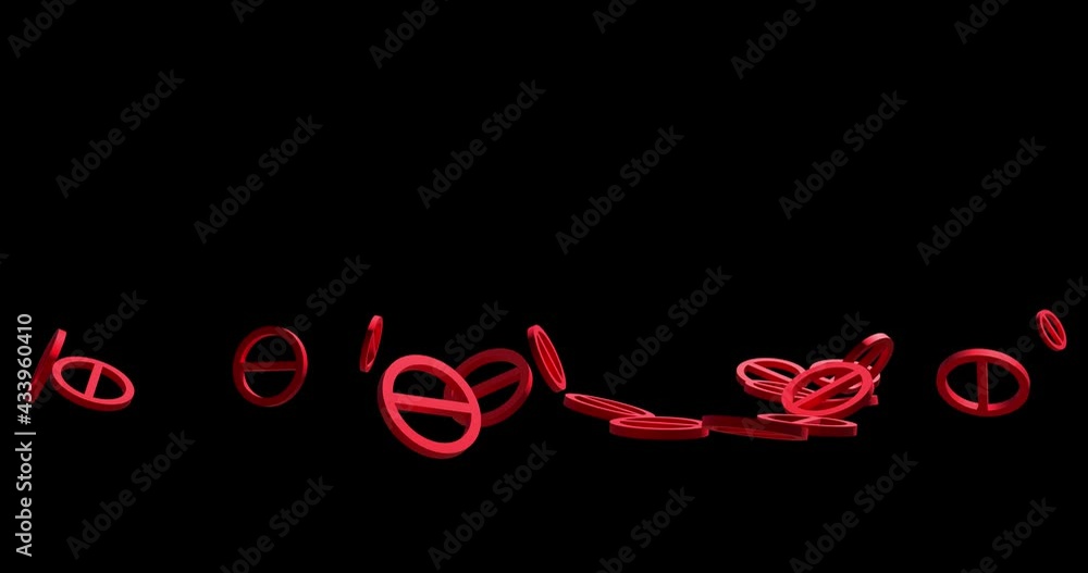 Banned - Symbol Animation. 3d Simulation and Render. Banned - Symbol Animation. 3d Simulation and Render.