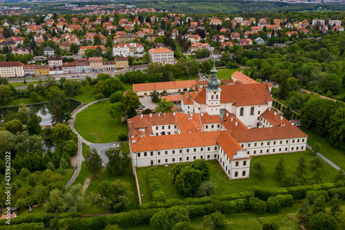View of Monastery, Benedictine abbey in Prague - district Brevnov, Czech Republic