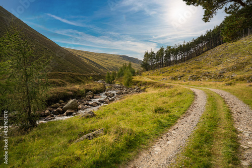 Loch Lee Glen Esk Circular Walk is a 15.8 kilometre loop trail located near Brechin. The trail is primarily used for hiking, walking, nature trips, and bird watching. photo