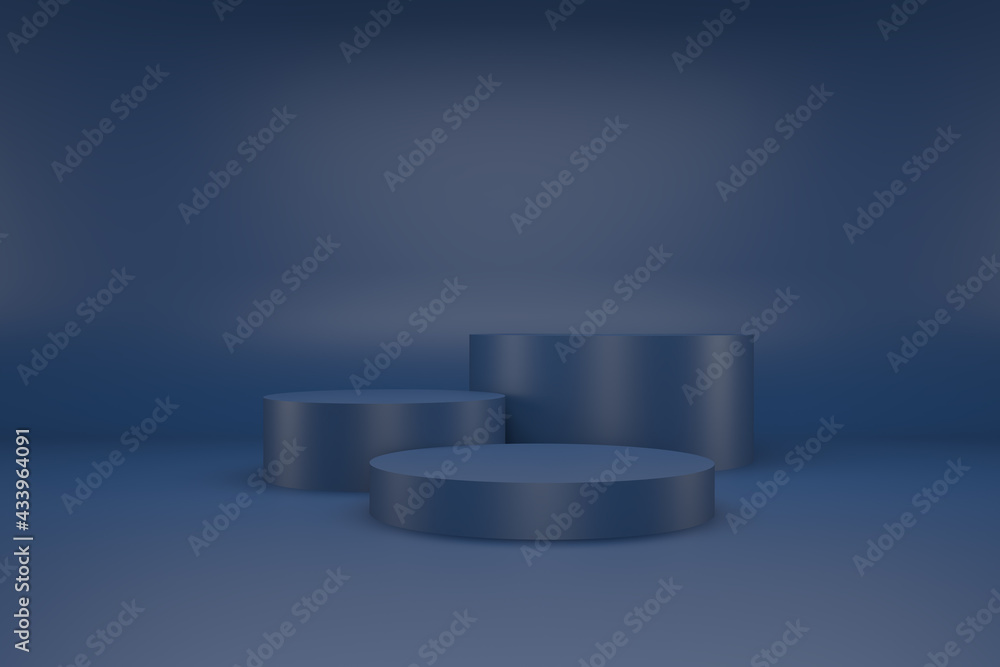 Background 3d navy blue rendering with cylinder podium and minimal in abstract composition, 3d render, 3d illustration
Background 3d navy blue rendering with cylinder podium and minimal in abstract composition, 3d render, 3d illustration